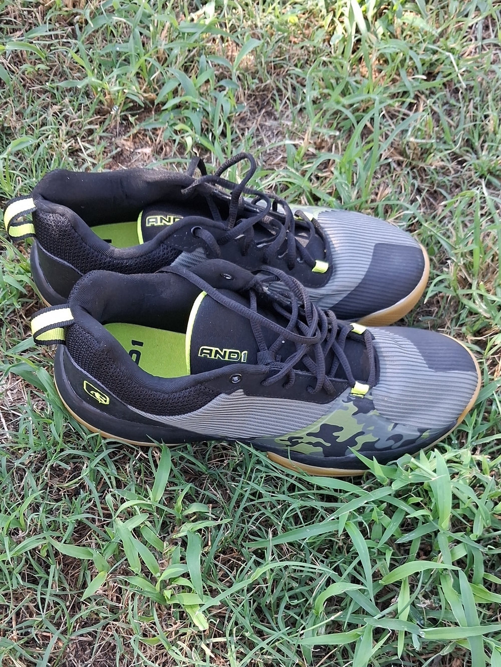 AND1 Olive Camo & Black Athletic Training Shoes